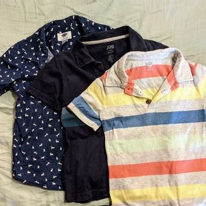 Lot of 3 kid shirts Joe Fresh + Old Navy 4T